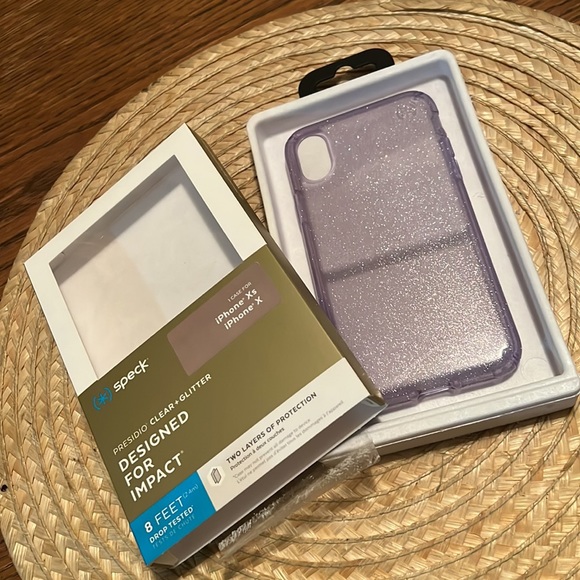 Speck Glitter Phone Case Cover iPhone Xs/X - Picture 5 of 5